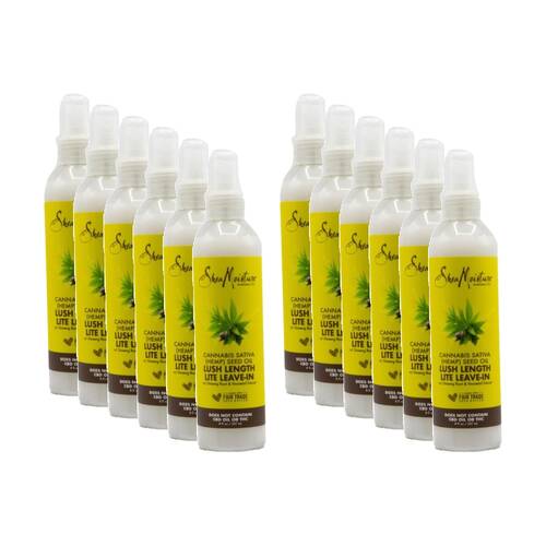 12PK Shea Moisture Leave In Treatment Hemp Seed Oil Nourishing Hair Care 237mL
