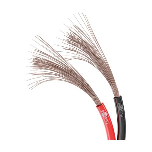 Goobay Speaker Cable 2 x 0.75 Sq mm CCA 25M Audio System Connection - Red/Black