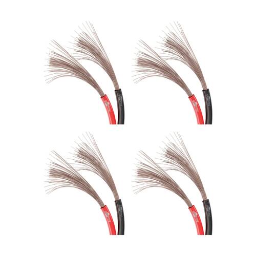 4PK Goobay Speaker Cable 2 x 0.75 Sq mm CCA 25M Audio Connection - Red/Black