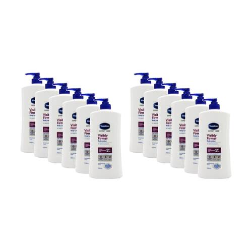 12PK Vaseline Expert Care Visibly Firmer Hyaluronic Acid Body Lotion 550ml