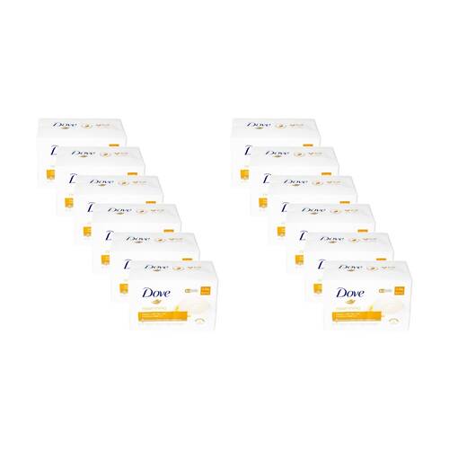 12x 4pc Dove Nourishing Beauty Cream Bar W/ Moroccan Argan Oil 90g