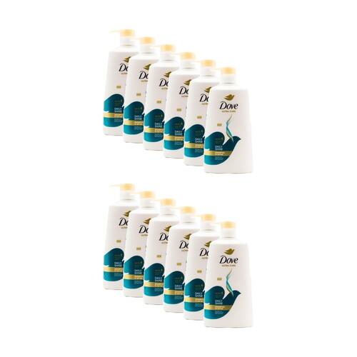 12PK Dove Ultra Care Daily Shine Micro Moisture Serum Dull Hair Shampoo 680ml