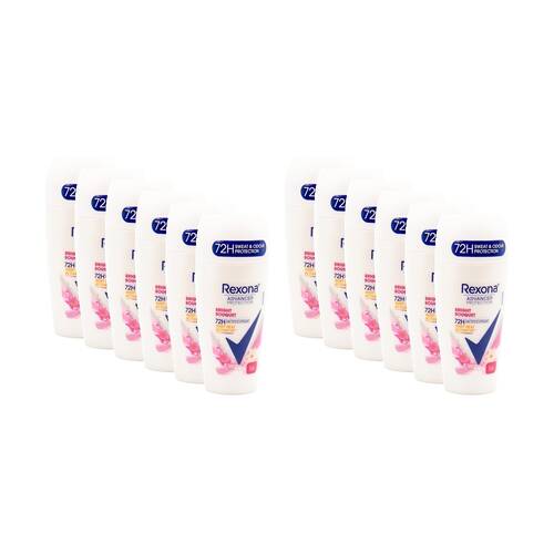 12PK Rexona Women Roll On 72h Antiperspirant Deodorant Bright Bouquet Scent 50ml