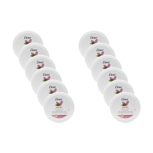 12PK Dove Body-Love Beauty Cream Moisturiser For Face & Body 250ml