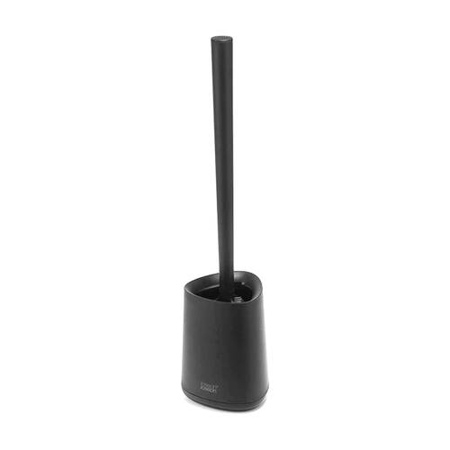 Joseph Joseph Flex 360 Lite Bathroom Toilet Cleaning Brush W/ Holder Black