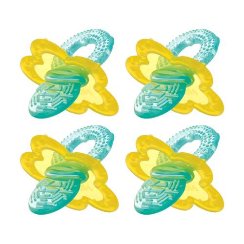 4x Nuby Chewbies Teether Unique Textured Design Soothes Gums Assorted