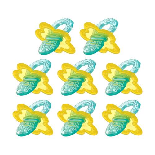 8x Nuby Chewbies Teether Unique Textured Design Soothes Gums Assorted