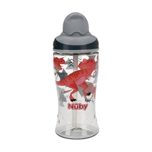 Nuby Tritan Boost Flip It Cup Soft Silicone Straw 360ml Multicolour 12m+