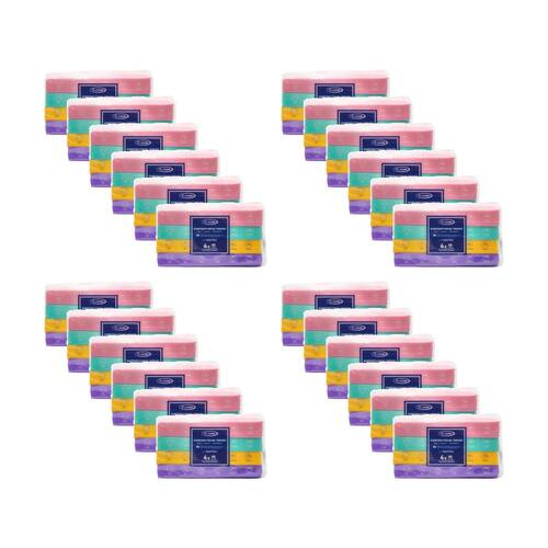 24x 4x60pc Real Care Everyday Facial Tissues 2 Ply Soft Gentle Absorbent 16x16cm