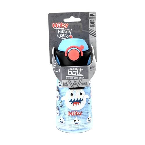 Nuby Tritan Flip It Cup W/ Spout & Bolt Lock 450ml Multicolour 18m+