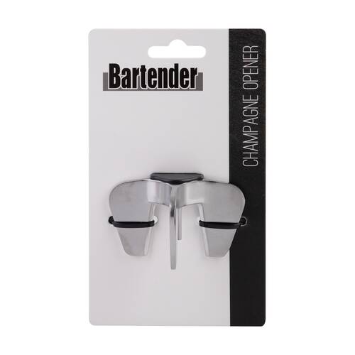 Bartender Four-Prong?Champagne Opener W/ Durable White Nickel Plated Finish