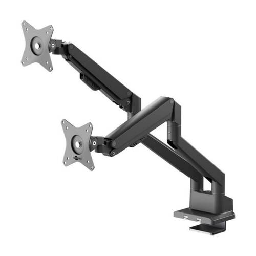 Goobay Monitor Mount Dual Gas PRO 17-32 Ergonomic Desk Arm - Black