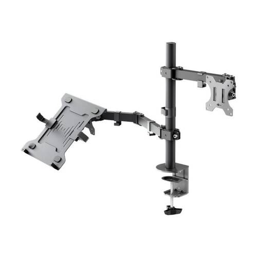 Goobay Monitor Mount Workstation Single Pole 17-32 Adjustable Arm - Black