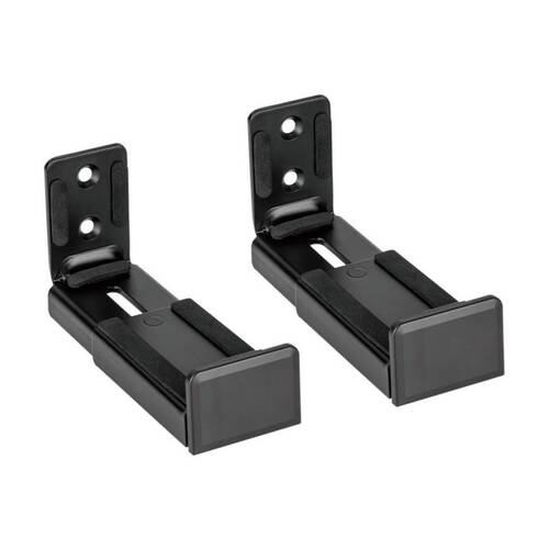 2pc Goobay Soundbar Wall Mount Universal Adjustable Speaker Bracket - Black