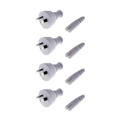 4PK Doss 240V AC Mains To Fig 8 2M Iec-C7 Round Fig8 White
