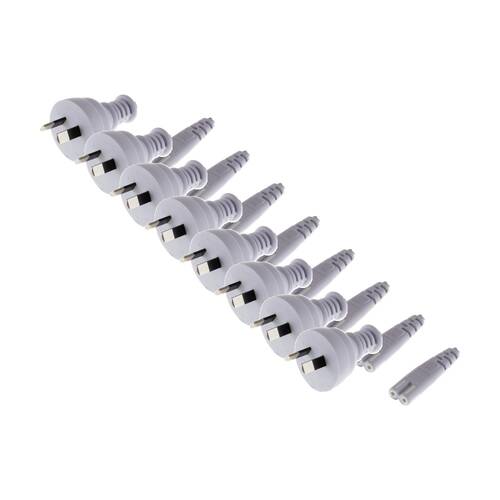 8PK Doss 240V AC Mains To Fig 8 2M Iec-C7 Round Fig8 White