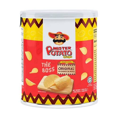 40PK Mister Potato Chips The Boss Original Flavoured Snack 35g Can