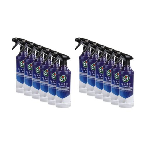 12PK Cif Perfect Finish Mould Stain Remover Spray Cleaning Product 435mL