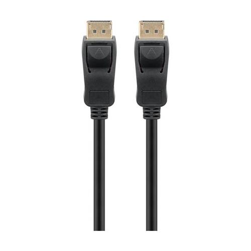Goobay DisplayPort 2.0 to Display Port Cable 40GB 2M Eight K Resolution - Black