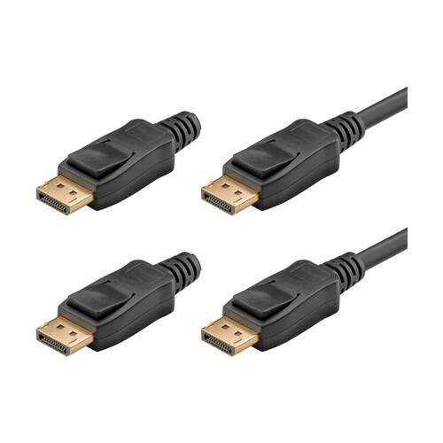 2PK Goobay DisplayPort 2.1 to Display Port Cable 54GB 2M - Black