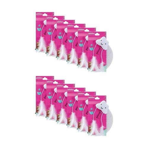 12PK Paws And Claws Pounce Plush Spring Pet Cat Toy Assorted 19x20cm