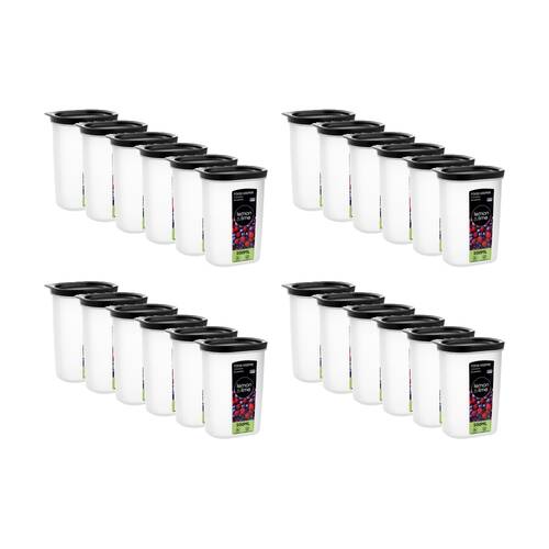 24PK Lemon And Lime Food Keeper Reusable Container Organiser 500ml 10x7.5x13.6cm