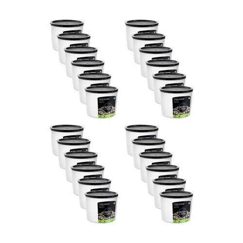 24PK Lemon And Lime Food Keeper Round Reusable Container 1.5L 15x15x12.3cm