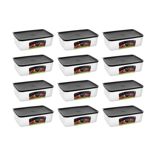 12PK Lemon And Lime Food Keeper Rectangle Reusable Container 4L 29.8x20x9.3