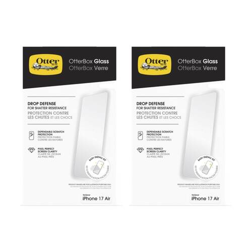 2PK OtterBox Mobile Phone Smartphone Screen Protector for iPhone Air Glass