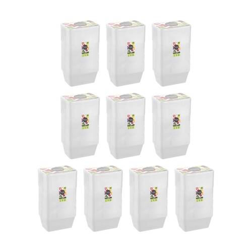 10x 50pc Lemon And Lime Reusable Food Containers Rectangle Microwave Free 750ml