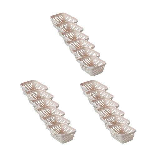 18x 2pc Boxsweden Diamond Tray Home Organiser Storage Container 15.5x11.5x6.5cm