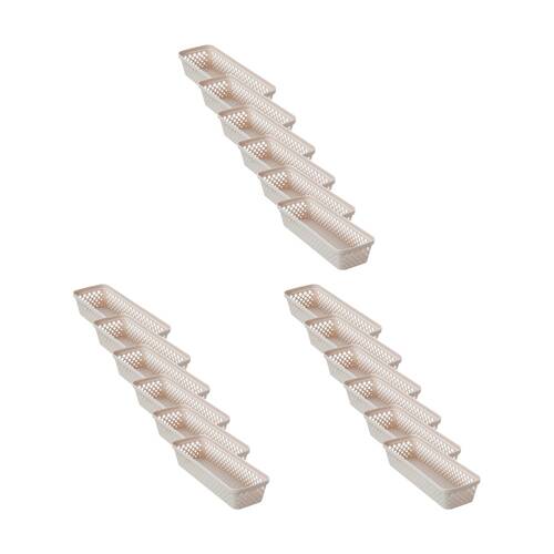 18PK Boxsweden Diamond Tray Home Organiser Storage Container 33x11x6.5cm