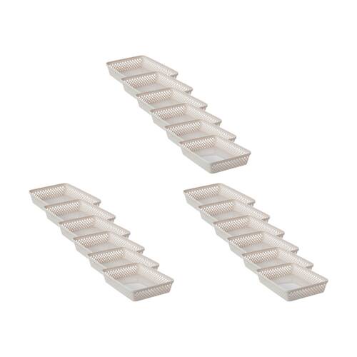 18PK Boxsweden Diamond Tray Home Organiser Storage Container 33x24x6.5cm