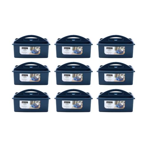 9PK Boxsweden Craft Caddy 3 Section Home Organiser Storage Container 23x24x13cm
