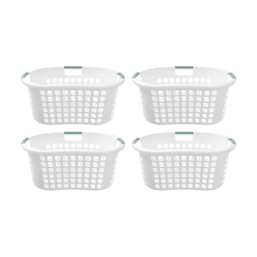 4x Boxsweden Washday Hip Hugger Laundry Clothes Basket 50L 66.5x47x28.5cm Ass