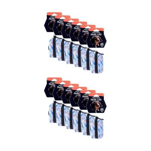 12PK Paws And Claws Pet Dog Park Life Waste Bag Holder Neoprene Asst 9.5x5x5cm
