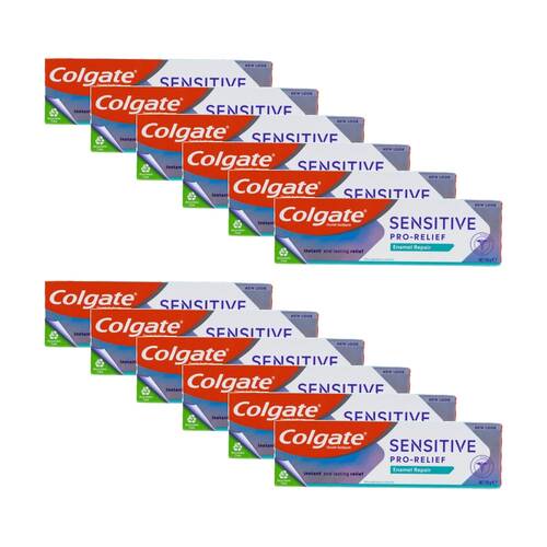 12PK Colgate Sensitive Pro-Relief Tooth Enamel Repair Toothpaste 110g