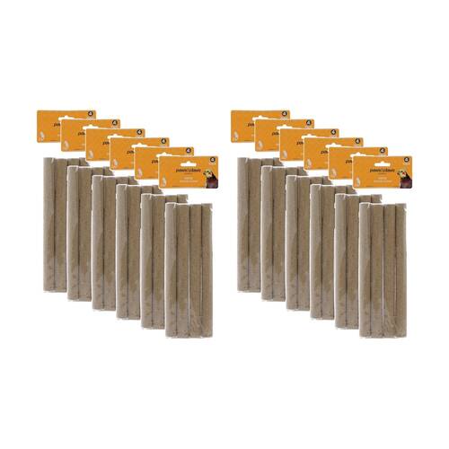 12x 4pc Paws And Claws Pet Bird Sand Perch Covers Natural Texture 25x2cm