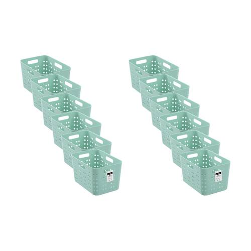 12PK Boxsweden Aeris Basket Home Organiser Storage Container Assorted 4.5L