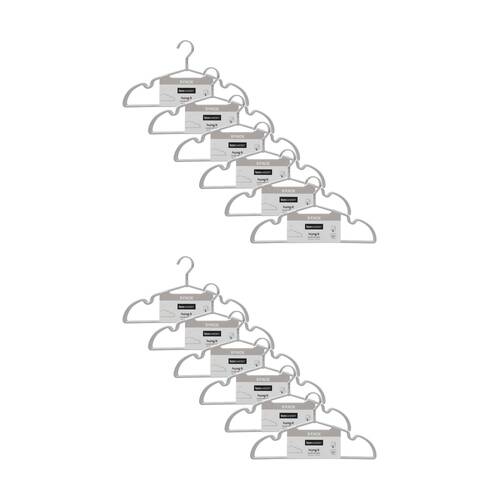 12PK 8PK Boxsweden Hangit Suede Wardrobe Clothes Hangers Non-Slip 40.5cm