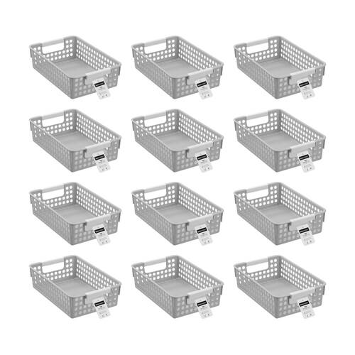 12PK Boxsweden Lite Tray Home Organiser Storage Container 2L 26.5x17x7cm