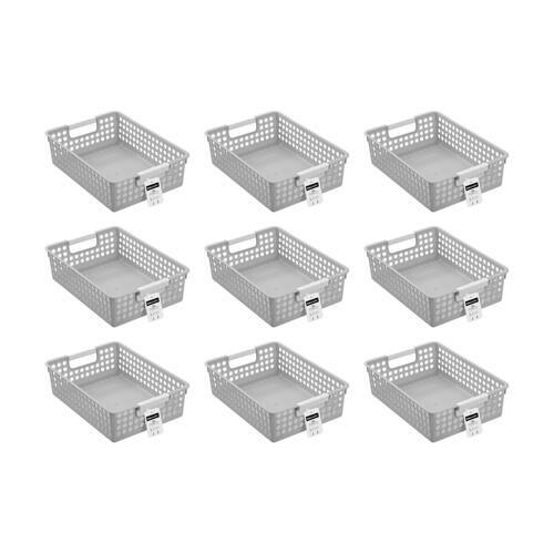 9PK Boxsweden Lite Tray Home Organiser Storage Container 3L 30x21.5x8.5cm