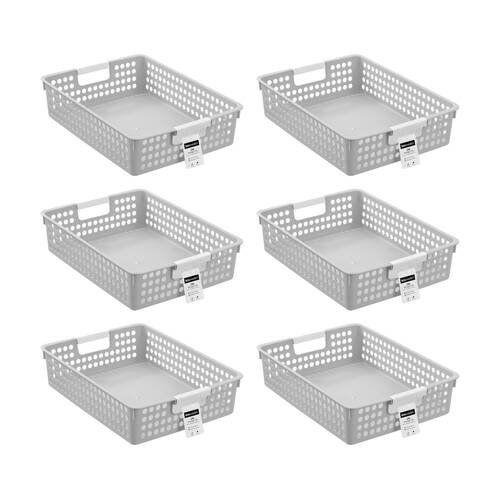 6PK Boxsweden Lite Tray Home Organiser Storage Container 4.8L 36x25.5x8.5cm