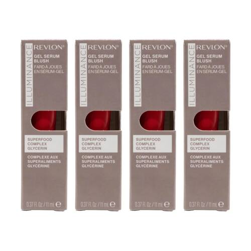 4PK Revlon Gel Serum Make Up Blush 11ml Illuminances Striking Rose 120