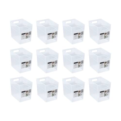12PK Boxsweden Nova Home/Office Plastic Storage Container 4L 20x14.5x18cm