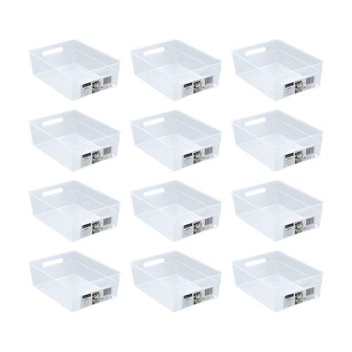 12PK Boxsweden Nova Home/Office Plastic Storage Container 3.8L 28x20x9.5cm