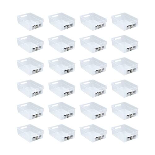 24PK Boxsweden Nova Home/Office Plastic Storage Container 3.8L 28x20x9.5cm
