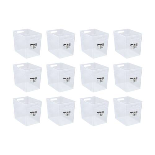12PK Boxsweden Nova Home/Office Plastic Storage Container 23L 36x25.5x30cm