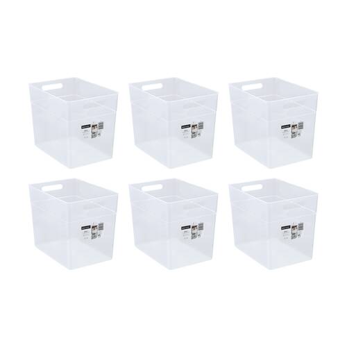 6PK Boxsweden Nova Home/Office Plastic Storage Container 23L 36x25.5x30cm