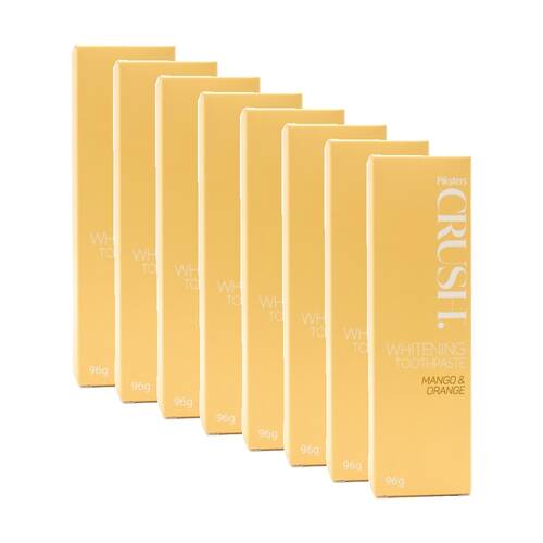 8PK Piksters Crush Whitening Toothpaste Mango & Orange Flavour 96g
